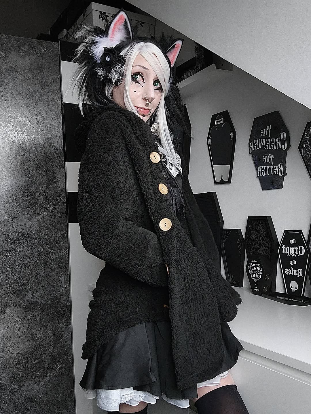 Cozy Fleece Cat Ear Hooded Coat