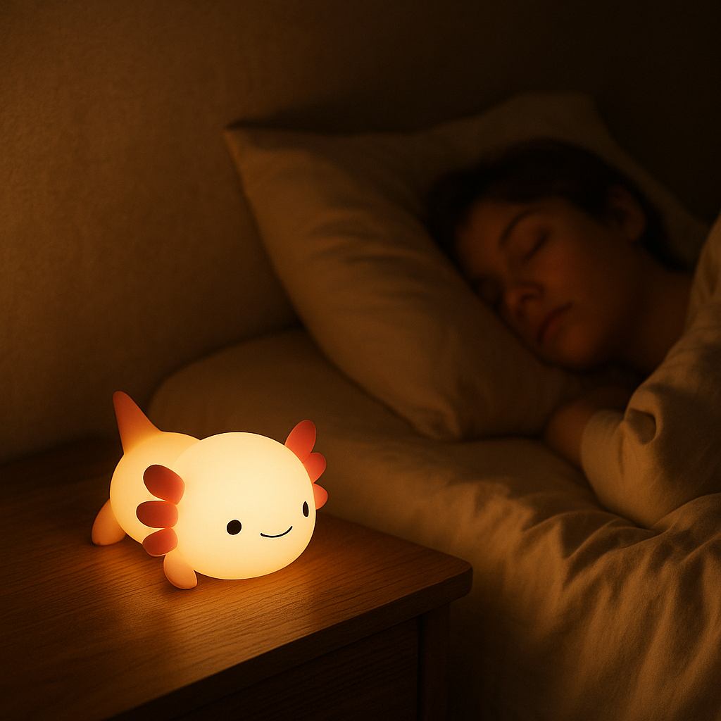 Axolotl Night Light Kawaii Axolotl Light With Soft Glow