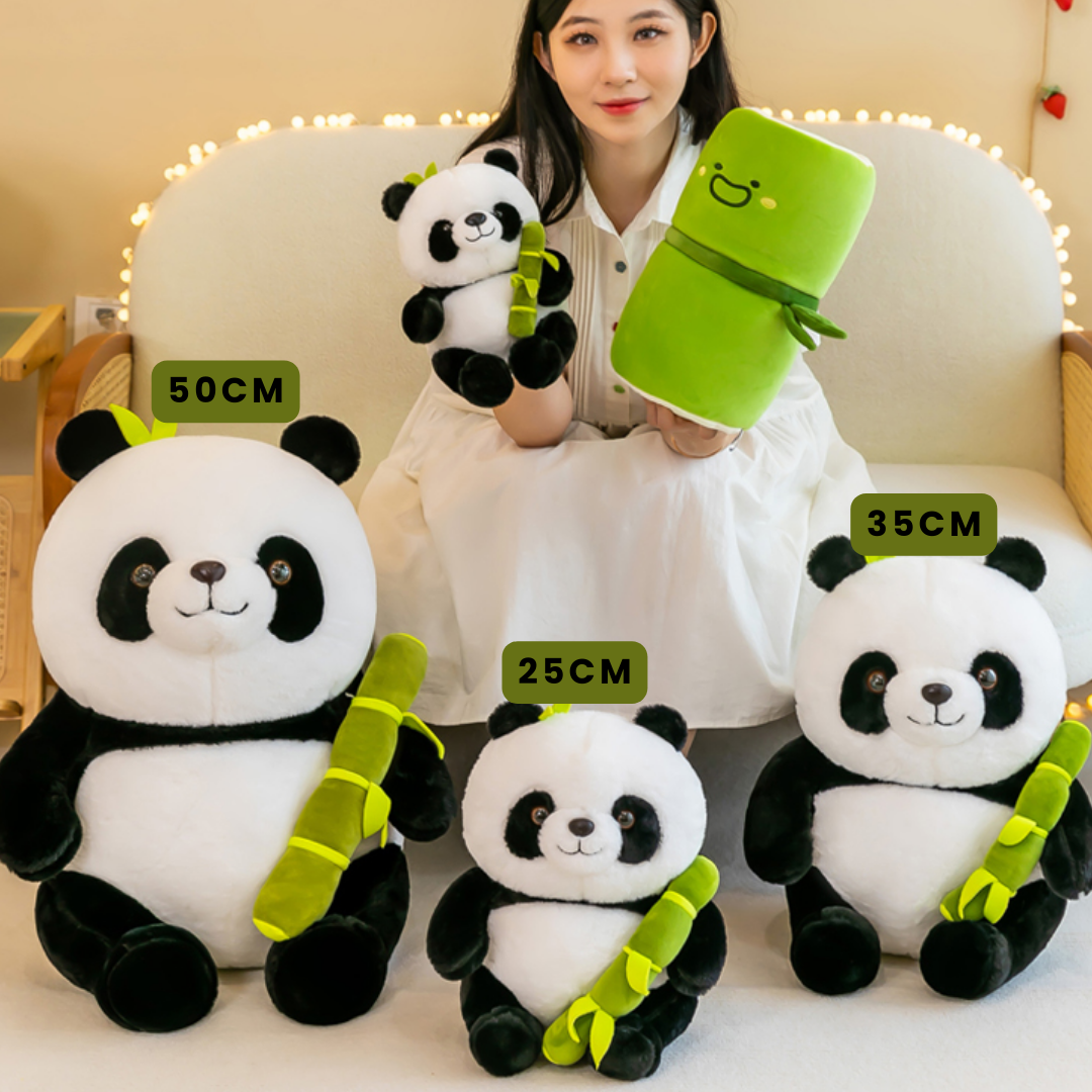 Bamboo Panda Plush Set