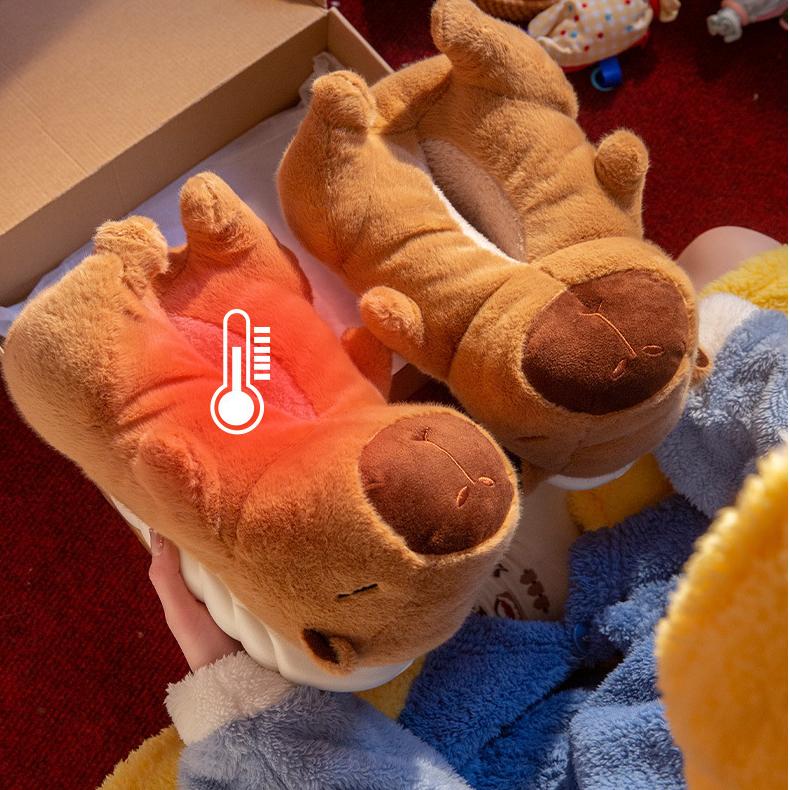 Capybara Slippers Plush Animal Slippers Cozy and Cute