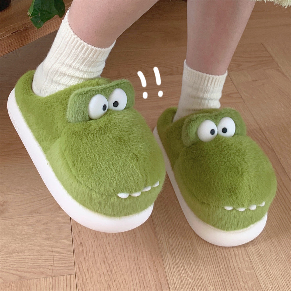 Plush Crocodile Slippers (new design)