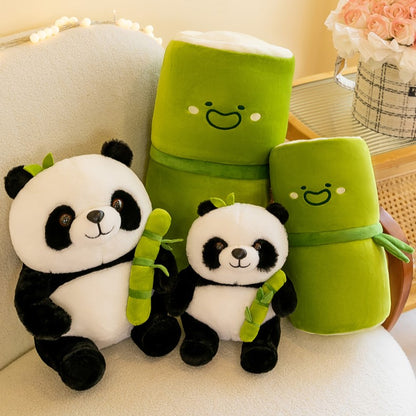 Bamboo Panda Plush Set