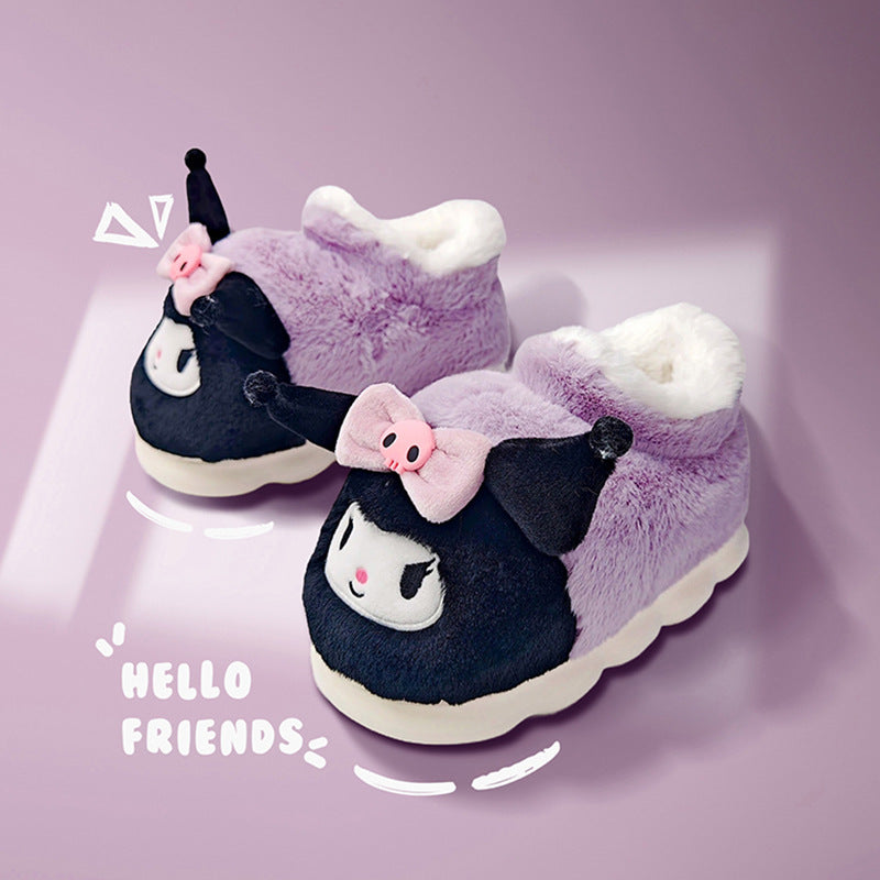 Cozy Kawaii Plush Kuromi Slippers