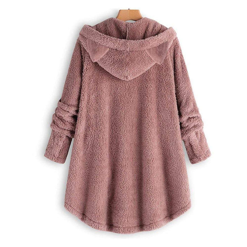 Cozy Fleece Cat Ear Hooded Coat