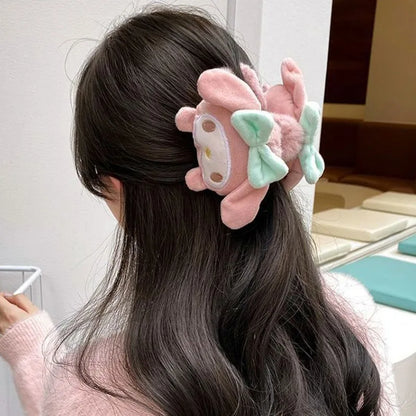 Kawaii Anime Series Plush Hair Clips