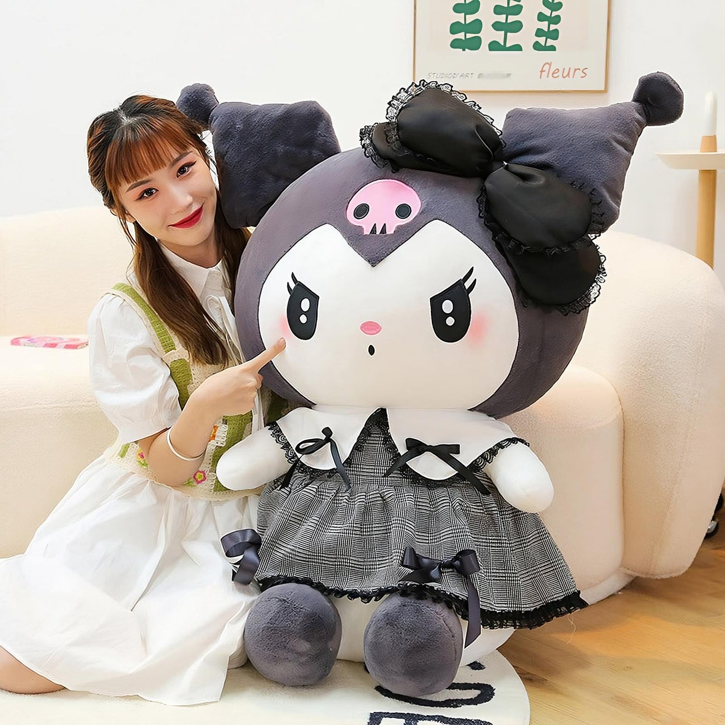 Gothic Kuromi Plush Toy Kawaii Plushie