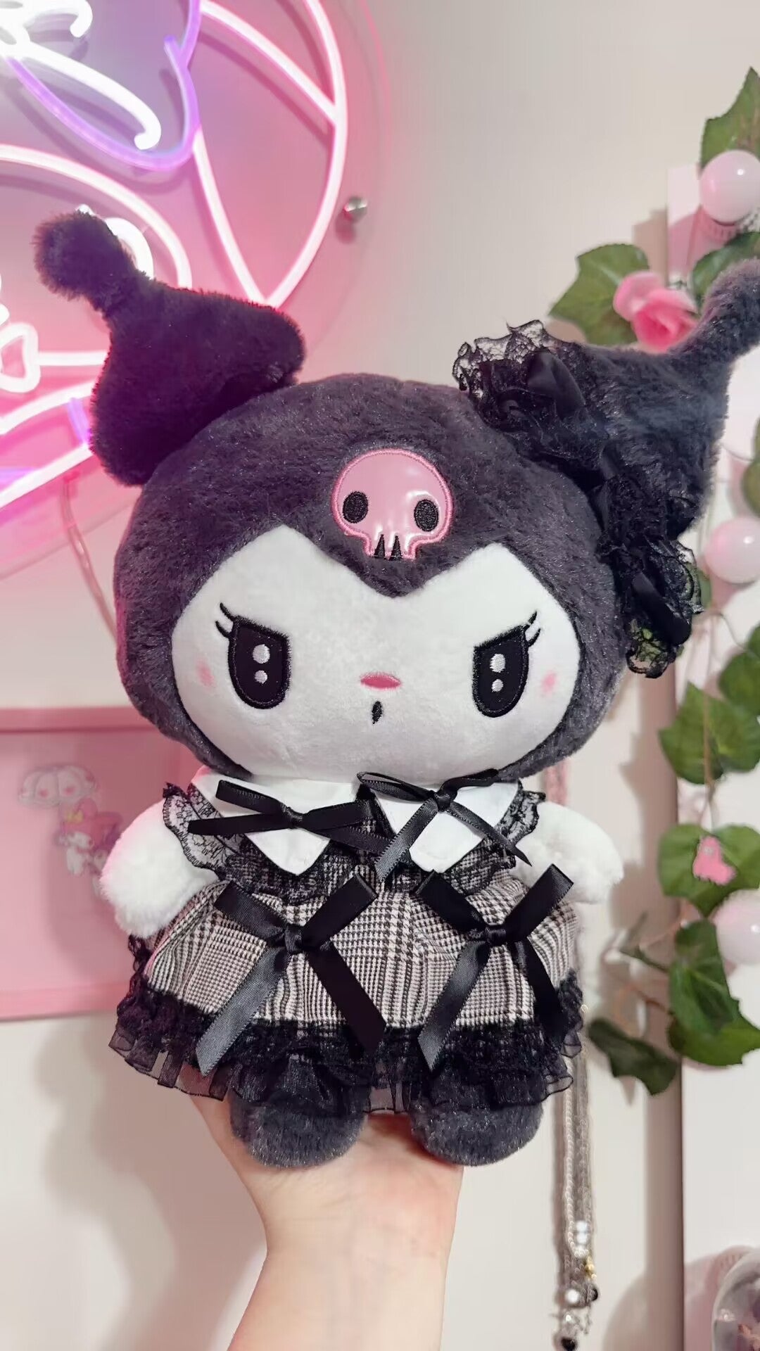 Gothic Kuromi Plush Toy Kawaii Plushie