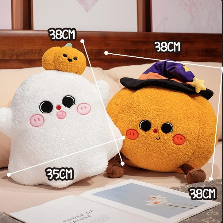 Cute Halloween Plush Toys | Ghost plush and Pumpkin plush