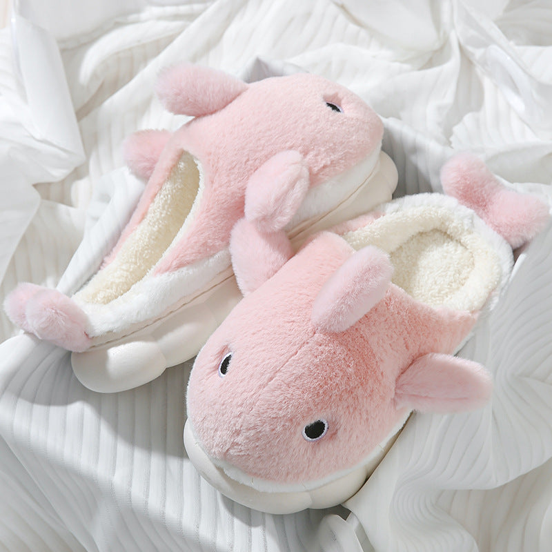 Cute Shark Plush Slippers
