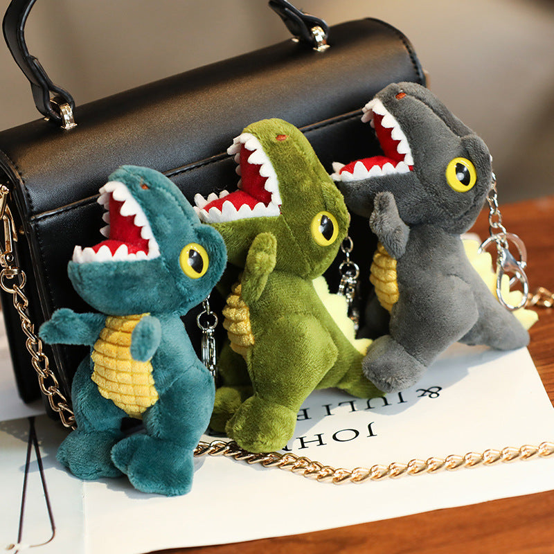 Plush Dinosaur Pendant Keychain