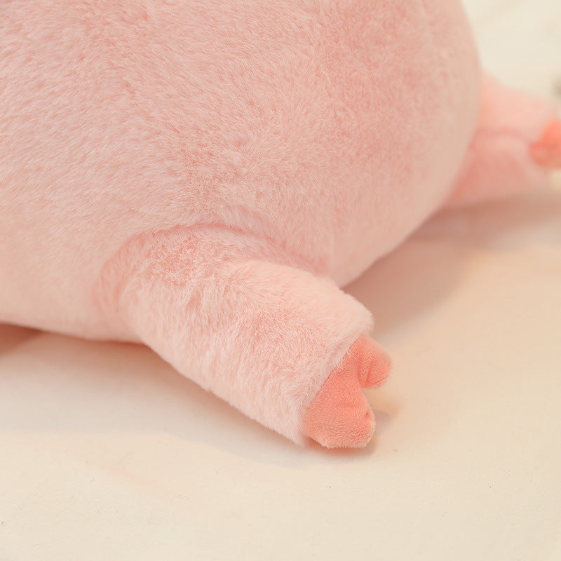 Fluffy Pink Pig Plush Toy