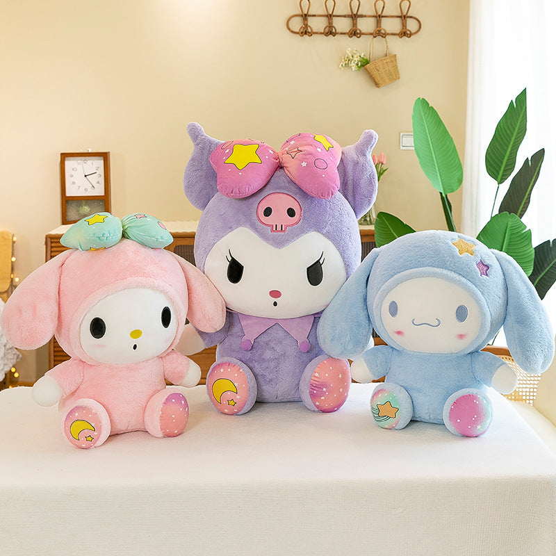 Kawaii Plush Collection: Melody, Kuromi, and Cinnamoroll