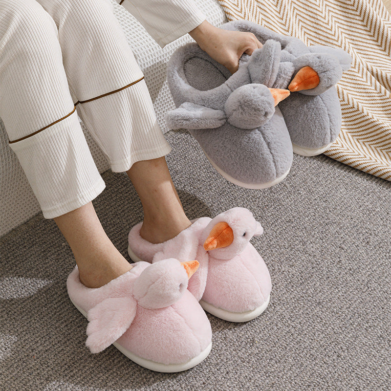 Funny Duck Plush Slippers
