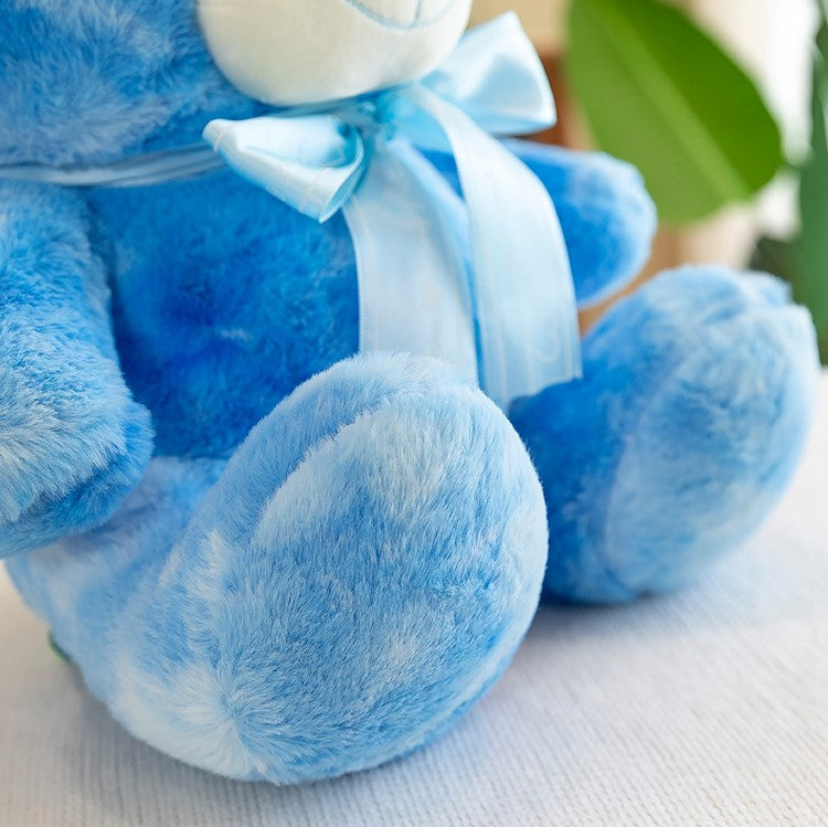Tie-Dye Blue Stuffed Bear