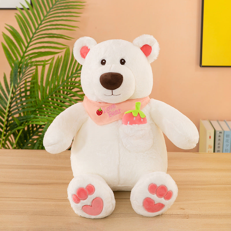 Strawberry Teddy Bear Plush for Warm Hugs