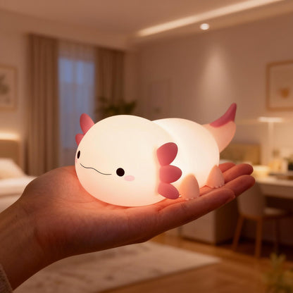 Axolotl Night Light Kawaii Axolotl Light With Soft Glow
