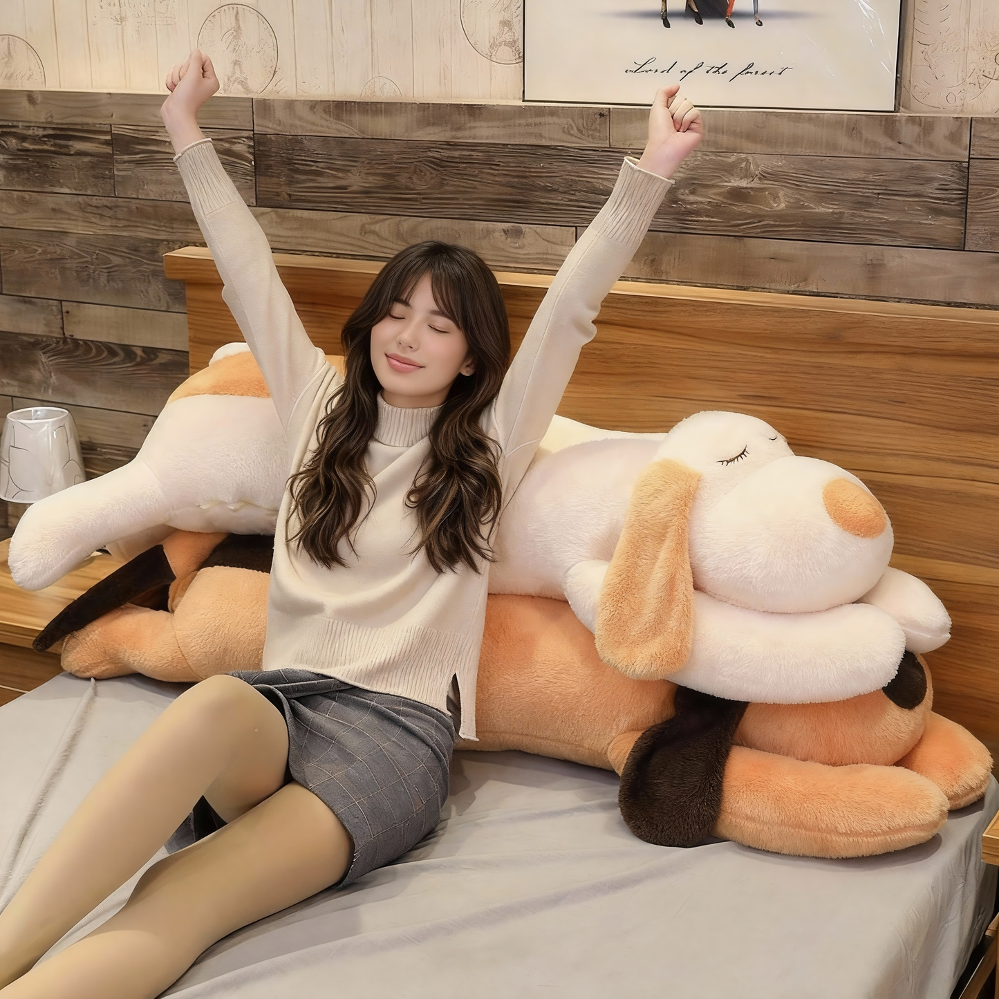 Long Dog Plush Sleepy Cute Puppy Plush Toy