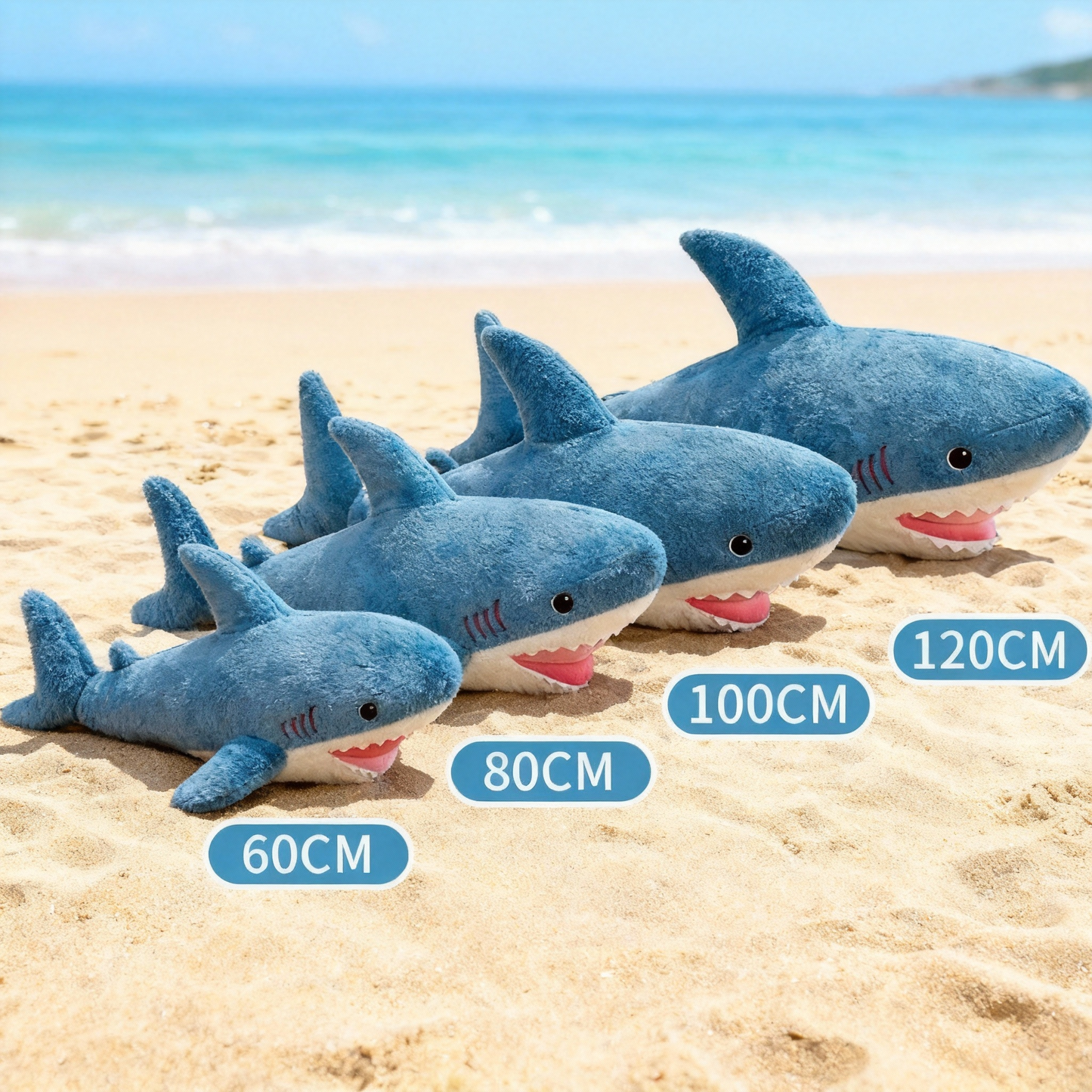 Shark Plush Toy Cute Cuddly Stuffed Shark