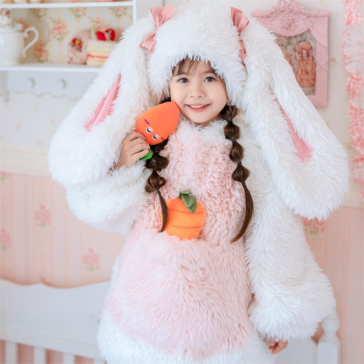 Fancy Dress Pink Bunny Costume Baby Rabbit Fancy Dress Costume For