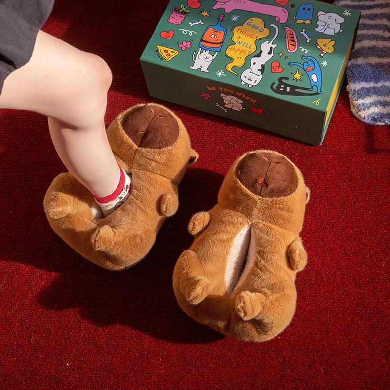 Capybara Slippers Plush Animal Slippers Cozy and Cute
