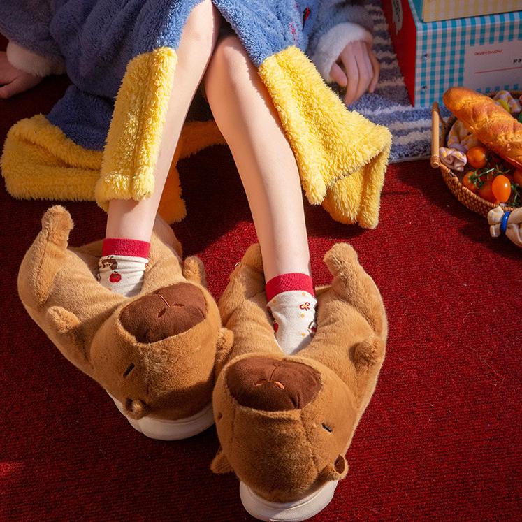 Capybara Slippers Plush Animal Slippers Cozy and Cute