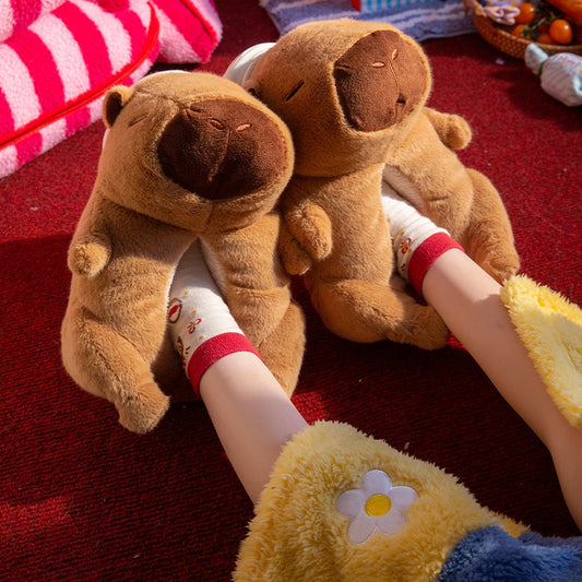 Capybara Slippers Plush Animal Slippers Cozy and Cute