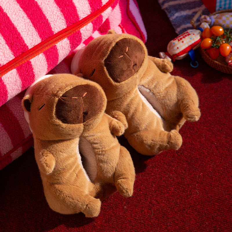 Capybara Slippers Plush Animal Slippers Cozy and Cute