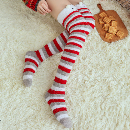 Cute Christmas Socks Over The Knee