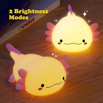 Axolotl Night Light Kawaii Axolotl Light With Soft Glow