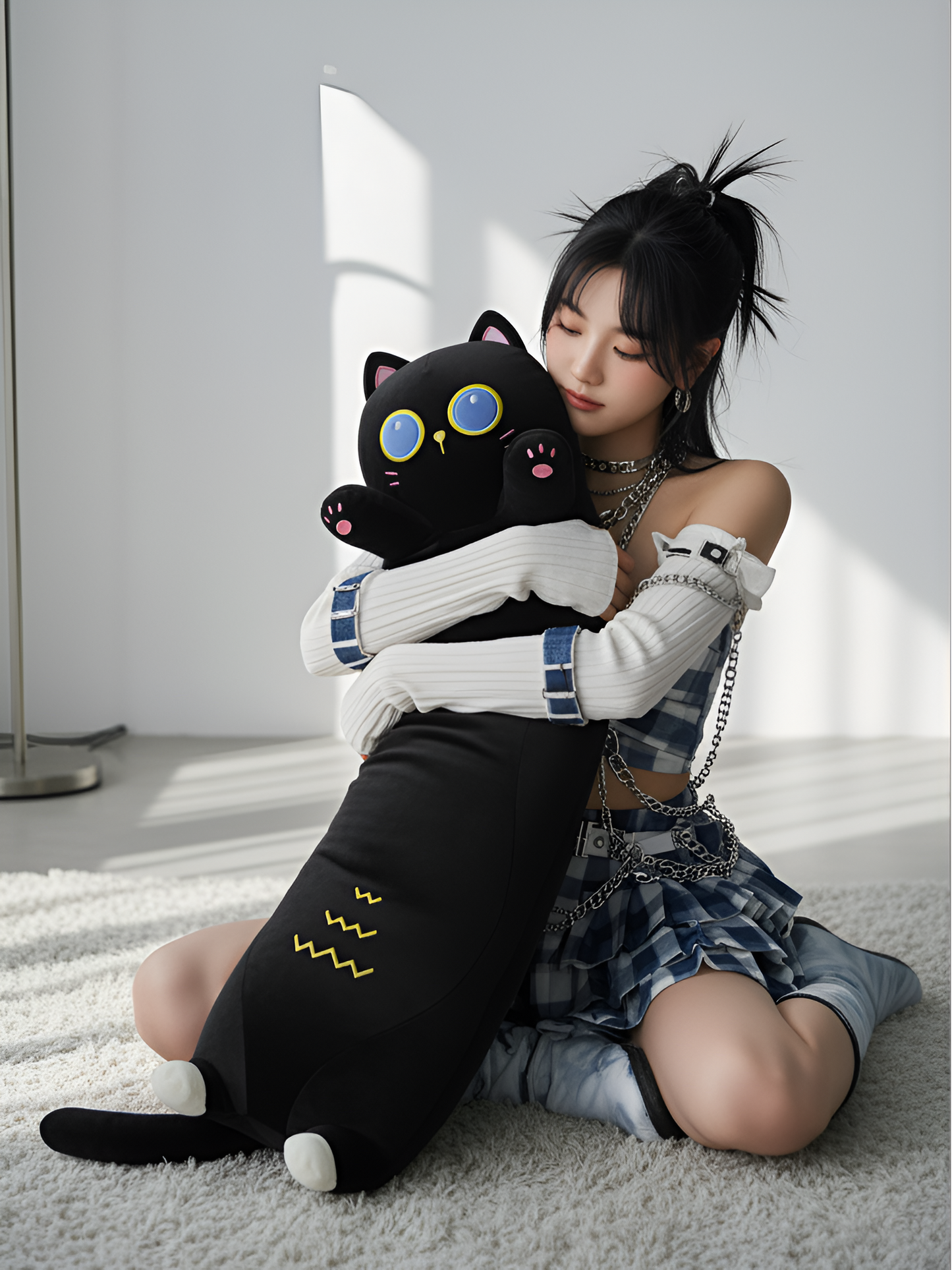 Long Cat Sleeping Plushies