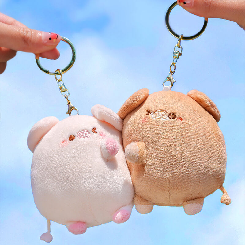 Couple Pig Plush Pendant Keychain Set With Magnet – Big Squishies