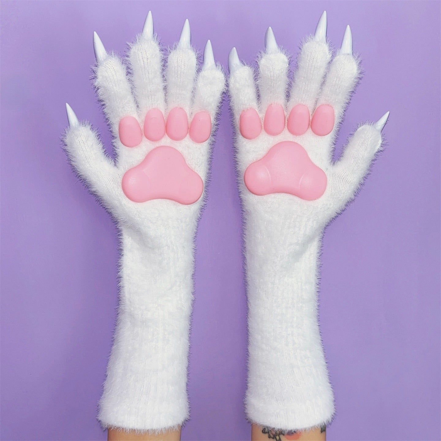 Nail Gloves Plush Long Cat Claw Cosplay Fursuit