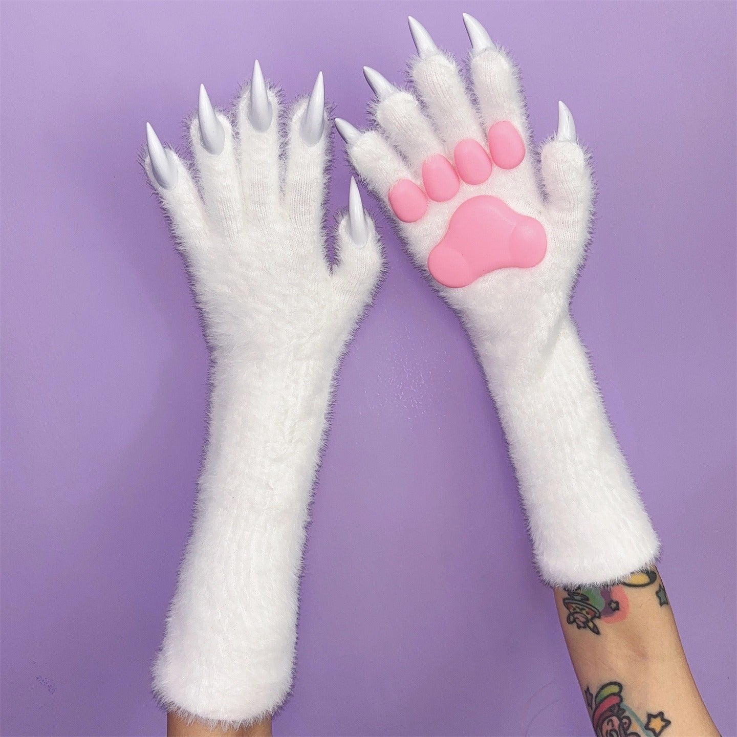 Nail Gloves Plush Long Cat Claw Cosplay Fursuit