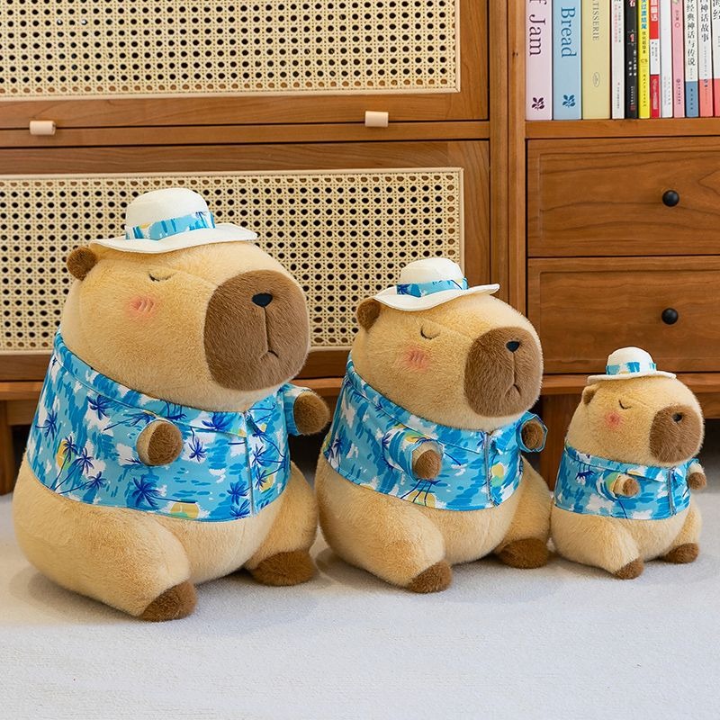 Beach Capybara Plush Beach Theme Plush Toys