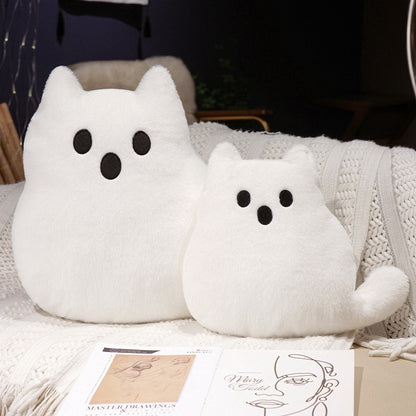 Ghost Cat Plush Pillow