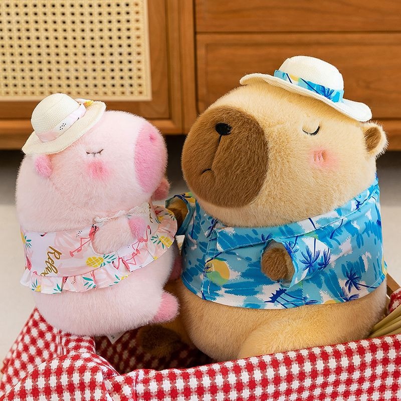 Beach Capybara Plush Beach Theme Plush Toys