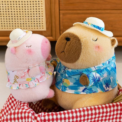 Beach Capybara Plush Beach Theme Plush Toys