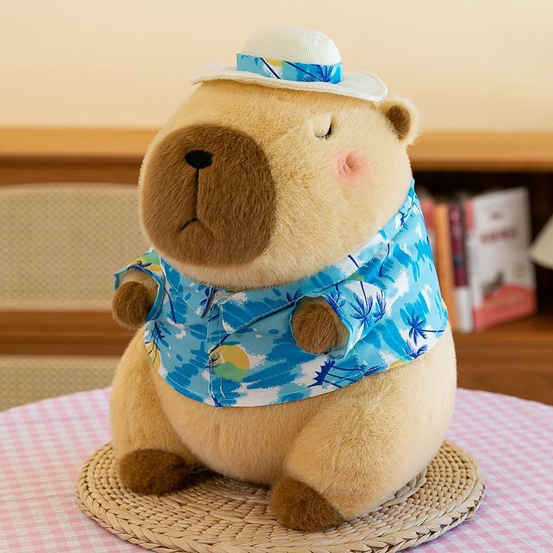 Beach Capybara Plush Beach Theme Plush Toys