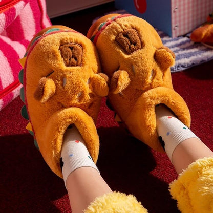 Capybara Hamburger Slippers