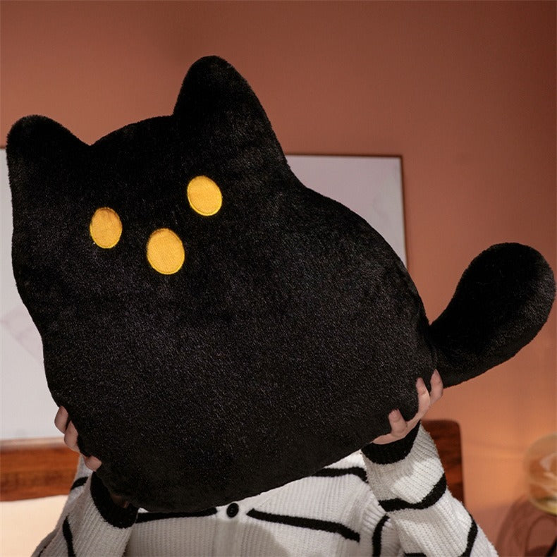 Ghost Cat Plush Pillow