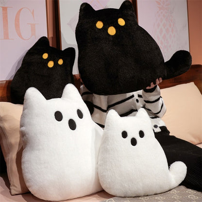 Ghost Cat Plush Pillow