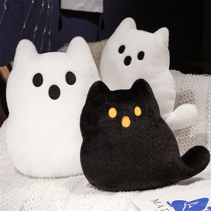 Ghost Cat Plush Pillow
