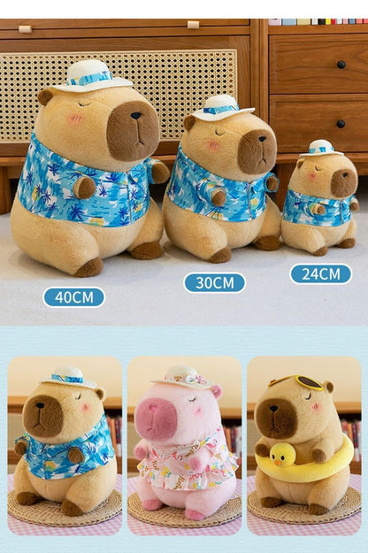 Beach Capybara Plush Beach Theme Plush Toys
