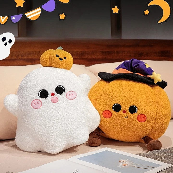 Cute Halloween Plush Toys | Ghost plush and Pumpkin plush