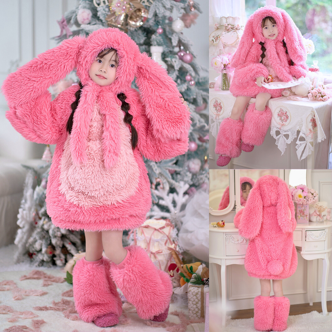 Pink Rabbit Comfy Pink Bunny Outfit Bunny Konijnen Jumpsuit Feestbazaar.nl