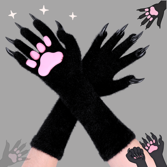 Nail Gloves Plush Long Cat Claw Cosplay Fursuit