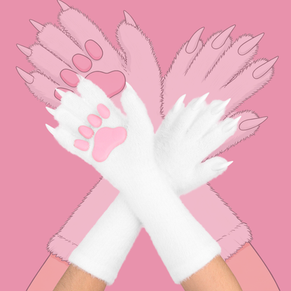 Nail Gloves Plush Long Cat Claw Cosplay Fursuit
