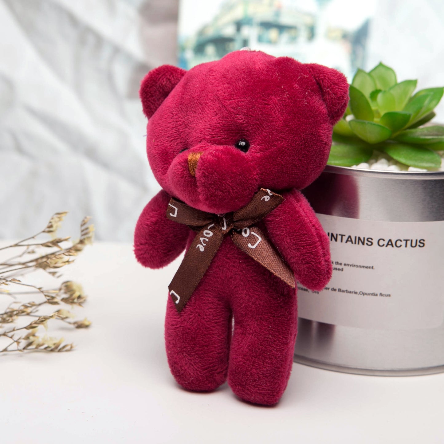 Plush Teddy Bear Keychain