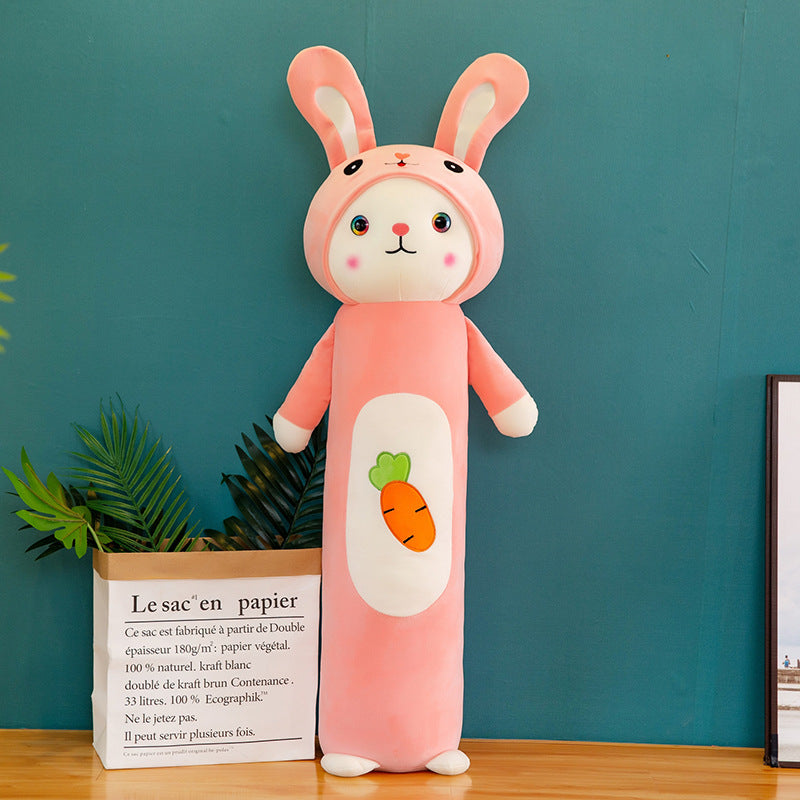 Long Stuffed Rabbit Long Rabbit Stuffed Animal | Cuddly Bunny Plush for Sleep – Big Squishies