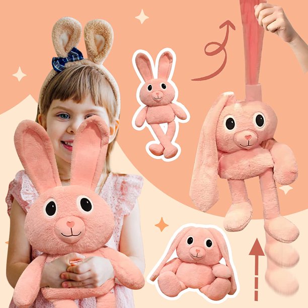 Ears Stretchable Long-legged Rabbit Doll